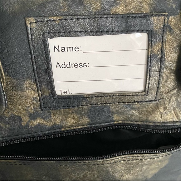 Whak Sak Ultimate Tennis Tote Dark Peacock Green/Black/Antique Gold Detail - Picture 8 of 8